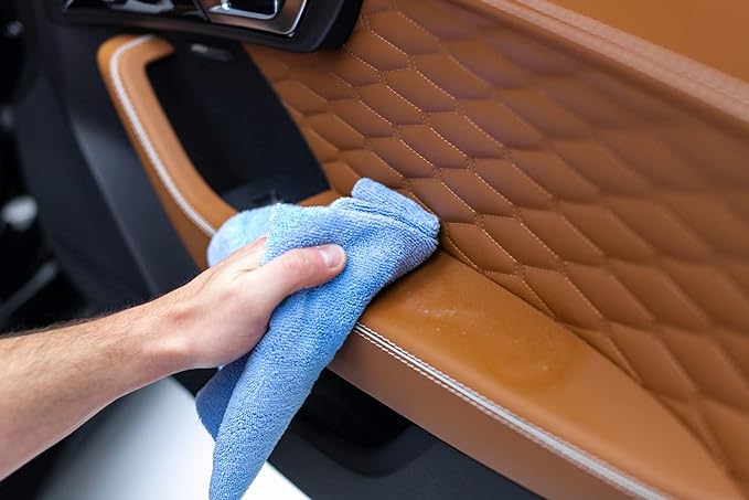 The Rag Company - Edgeless 300 - Microfiber Detailing Towels, Perfect for Removing Polishes, Sealants, and Glaze; Great for Interior Cleaning and Dirty Jobs; 300GSM, 16in x 16in, Light Blue (10-Pack)