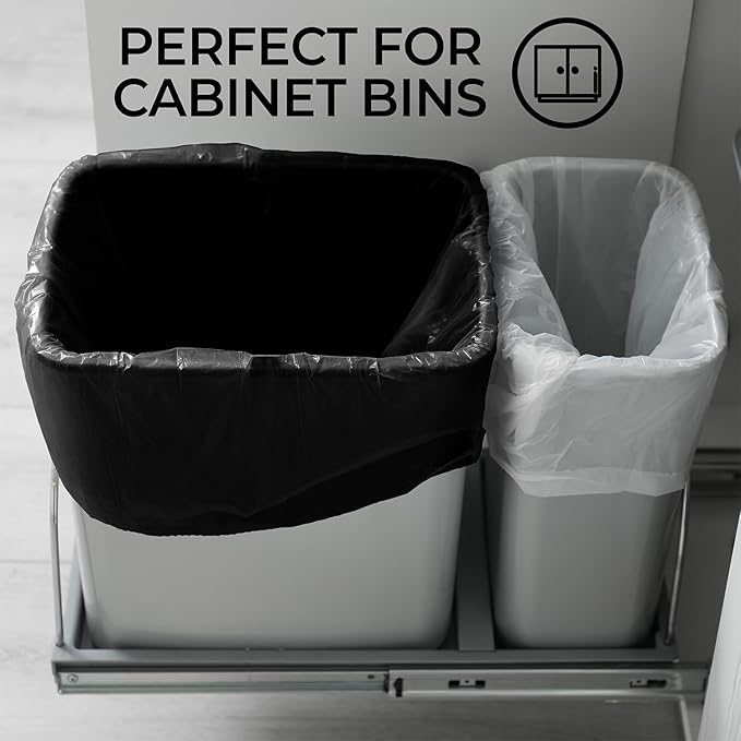 ToughBag 13 Gallon Black Trash Bags, 24 x 33" Black Garbage Bags (1000 COUNT) – Bulk Trash Bag 13 Gallon Tall Kitchen 1000 - Made In USA