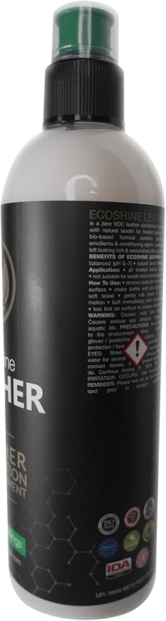 IGL Ecoshine Leather Protection and Nourishment – Premium Care for Leather Seats, Furniture & Accessories (500ml)