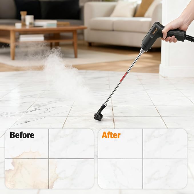 1.69 Quarts Handheld Steam Cleaner for Home Cleaning Portable Steam Cleaner for Car, Carpet, Furniture, Tile Floor, Dirt, Grease, Grout