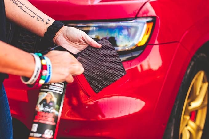 P&S Reset Clay Decontamination Towel – Fine Grade Clay Towel for Car Paint, Removes Fallout, Overspray & Rail Dust, Enhances Gloss & Sealant Bond, 12" x 12