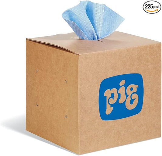 PR40 All-Purpose Wipes by New Pig - 9 x 13 inches - Box of 225 Wipers - Blue - WIP247