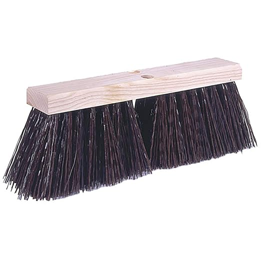 Weiler 42174 24" Street Broom, 5-1/4" Trim Length, Brown Polypropylene Fill, Made in the USA (Pack of 6)
