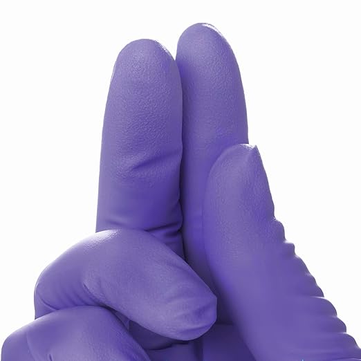 HALYARD Purple Nitrile Dental Patient Exam Gloves, Non-Sterile, 5.9 mil, 9.5 Inches, Purple, Medium, 53432 (Case of 1000)