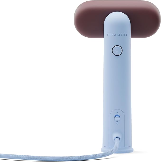 Steamery Travel Steamer Cirrus Lite, 1200W, Steam Output 16g/min, Heat up 18 Seconds, Portable & Packable, Rotating Steam Head, Dry Steam Technology (Sky and Terra)