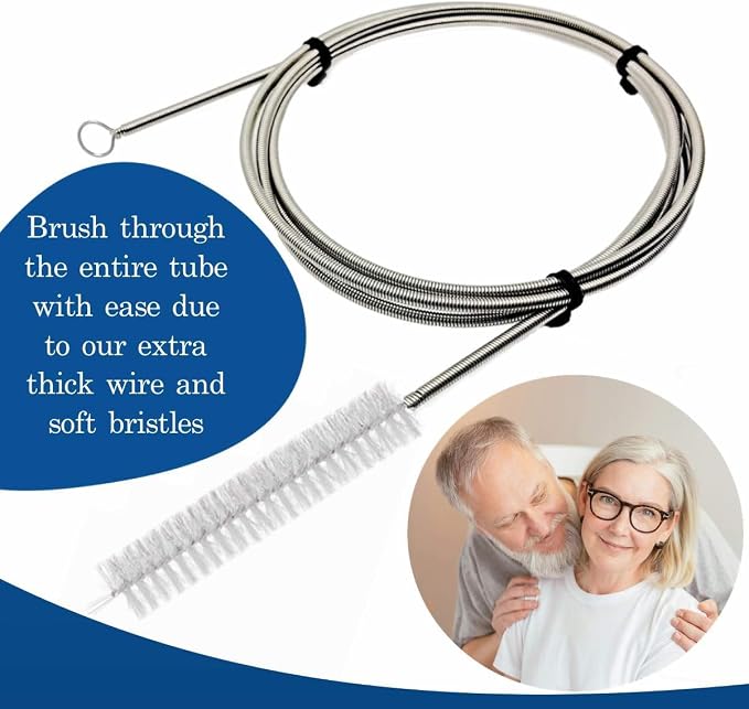 CPAP Cleaning Kit for Hose and Mask, CPAP Hose Cleaning Brush, Collapsible Wash Basin, Compatible with Standard and Slimline CPAP Tubing (Basic Basin Kit)