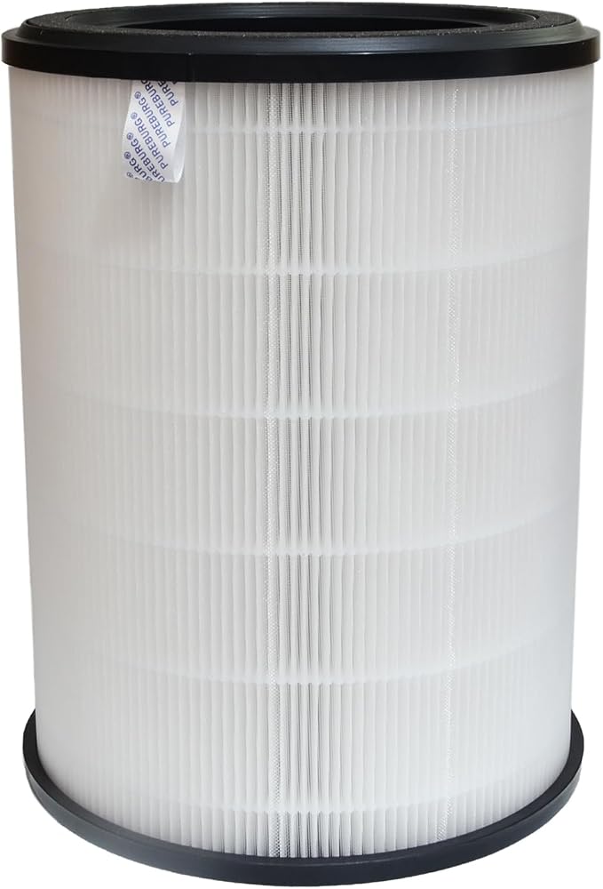 PUREBURG APF-28F Replacement Filter Compatible with IRIS USA WOOZOO APF-28 Air Purifier, H13 4-Stage Filtration Activated Carbon 2-in-1