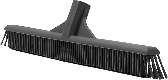 Superio 16” Pet Hair Remover Silicone Broom - Carpet Rake for Fur Removal - Rug Rake to Fluff Carpet – for Dust on Hardwood Floor & Tile – Rinse to Clean
