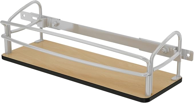 Rev-A-Shelf Steel Cabinet Door Mounted Storage Organizer for Spice Bottles or Cleaning Supplies in Laundry Rooms, Kitchens, and Bathrooms, 54DS-14-1