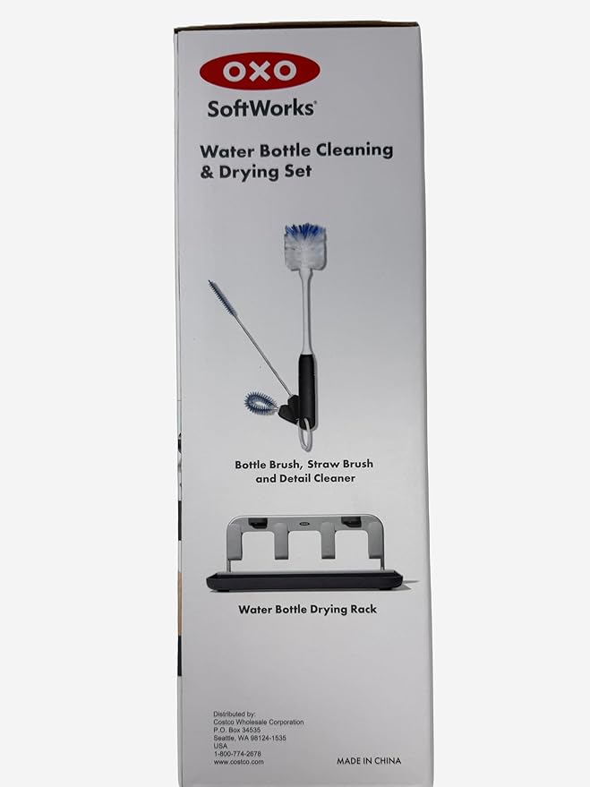 OXO Softworks Water Bottle Cleaning & Drying Set