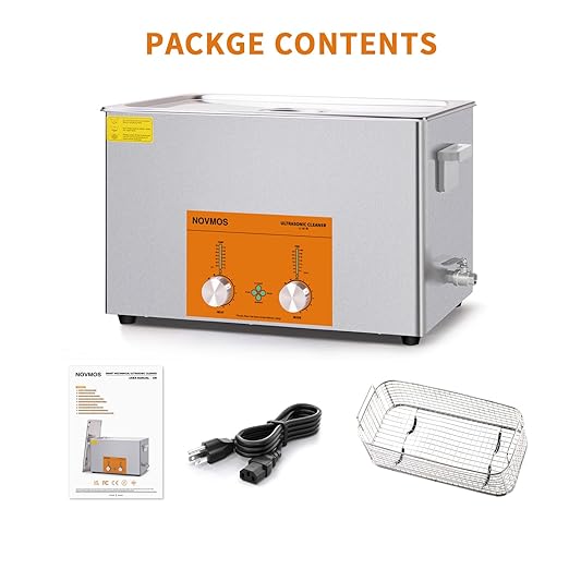 Ultrasonic Cleaner,30L 600W Industrial Sonic Cleaner with Encoded Control, Ultrasonic Engines Cleaner for Gun,Carburetors,Parts,Chain Cleaning (Including Baskets)