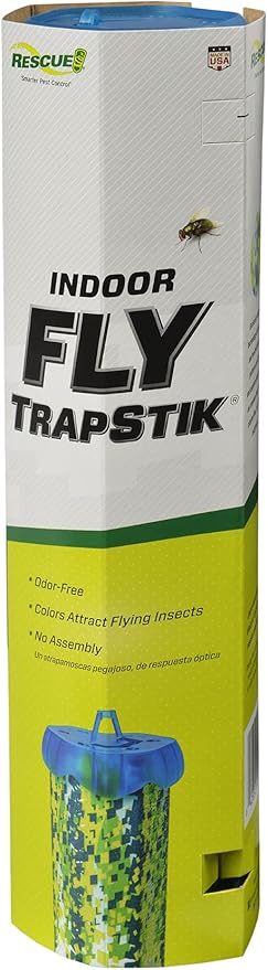 RESCUE! Fly TrapStik – Indoor Hanging Fly Trap - 2 Pack