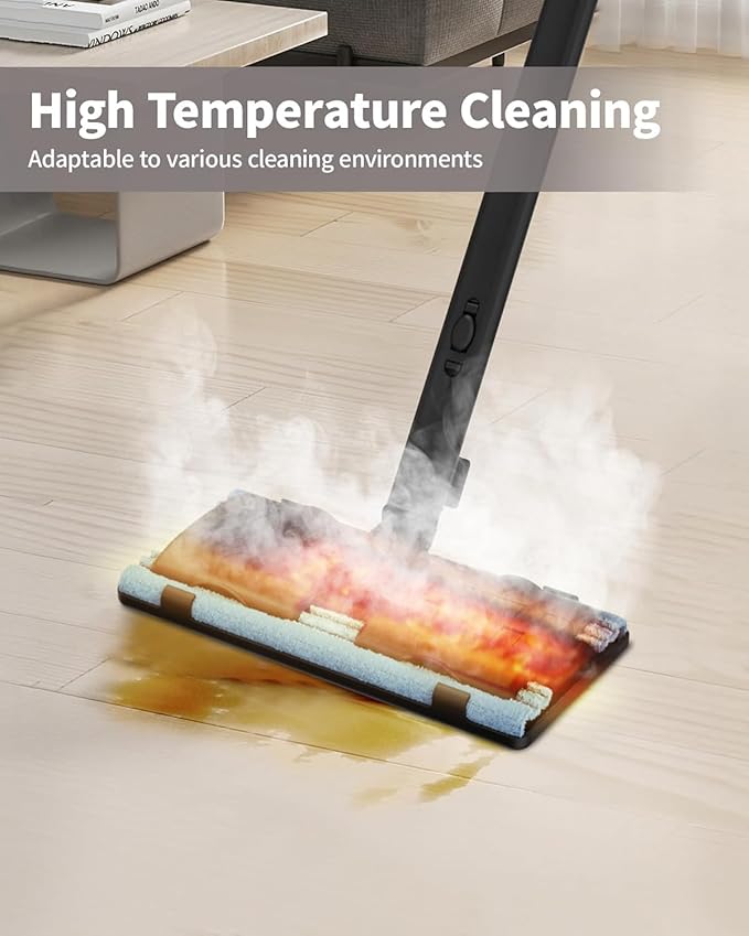 Steam Cleaner for Home, 293°F 58 PSI Powerful Multipurpose Handheld Steam Mop, 21 Attachments, 50Oz Capacity, Heavy Duty Steamer for Carpets, Floors, Cars, Tiles, Crack Cleaning, Turquoise