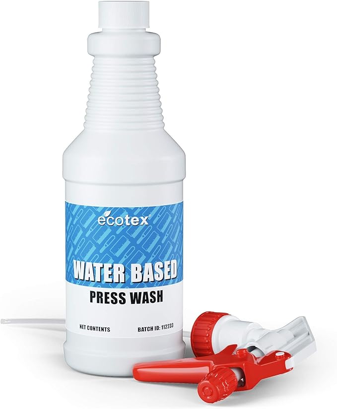 Ecotex® Water Based Press Wash (Pint - 16oz) - Eco-Friendly Mesh Screen Cleaner, For Screen Printing Screen to Remove Water Based Screen Printing Ink - Screen Printing Supplies