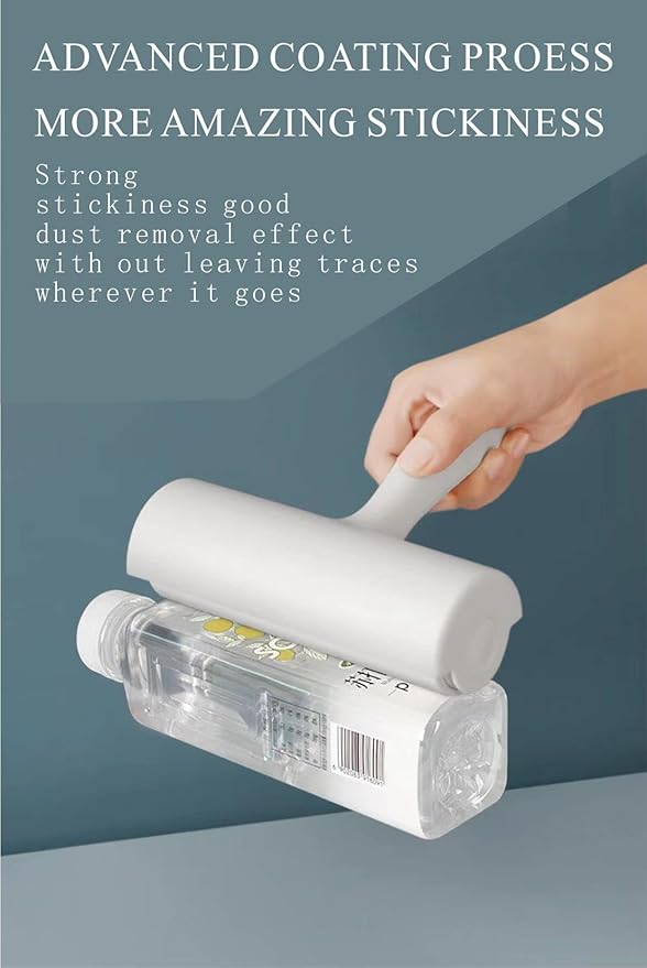 Lint Roller Refills for Pet Hair -1080 Sheets(12packs), 6.3 in Long,1.5 in Diameter,Extra Sticky for Clothes Dog &Cat Hair