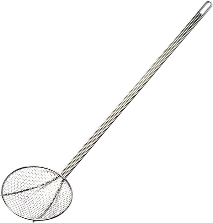 Bayou Classic 36" Mesh Skimmer - Skimmer for Stockpots and Fry Pots - Silver, Bayou Fryer Accessory