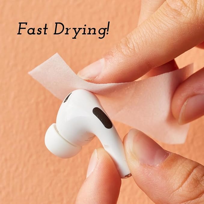 Audiologist's Choice Earbud Cleaning Kit with Audio Wipes - 3-in-1 Pen for AirPods, iPhone Cleaner, Earwax Removal, Speaker & Bluetooth Earbuds - Compact & Travel-Friendly (Cleaning Kit + 10 Count)