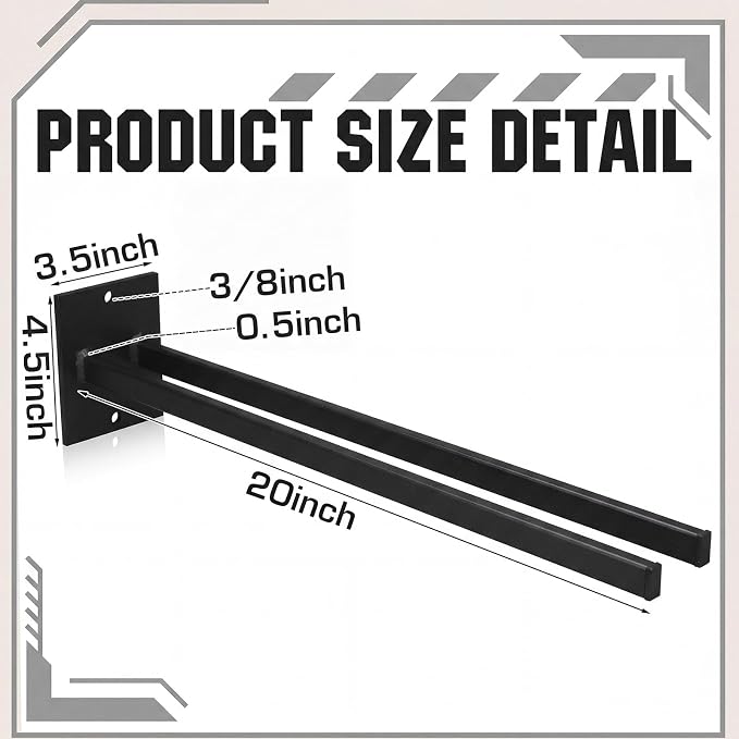 Zonon 4 Pcs Extra Long Tool Rack for Shovels Spades Rakes Brooms Shovel Holder for Truck and Shovel Rack Heavy Duty Powder Coated Steel Wall Mount Storage Organizer Garage and Shed (Black)