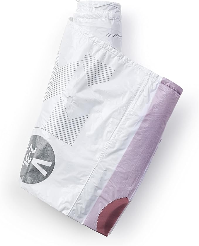 Brabantia PerfectFit Trash Bags (Size V/0.5-0.8 Gal) Thick Plastic Trash Can Liners with Drawstring Handles (200 Bags)