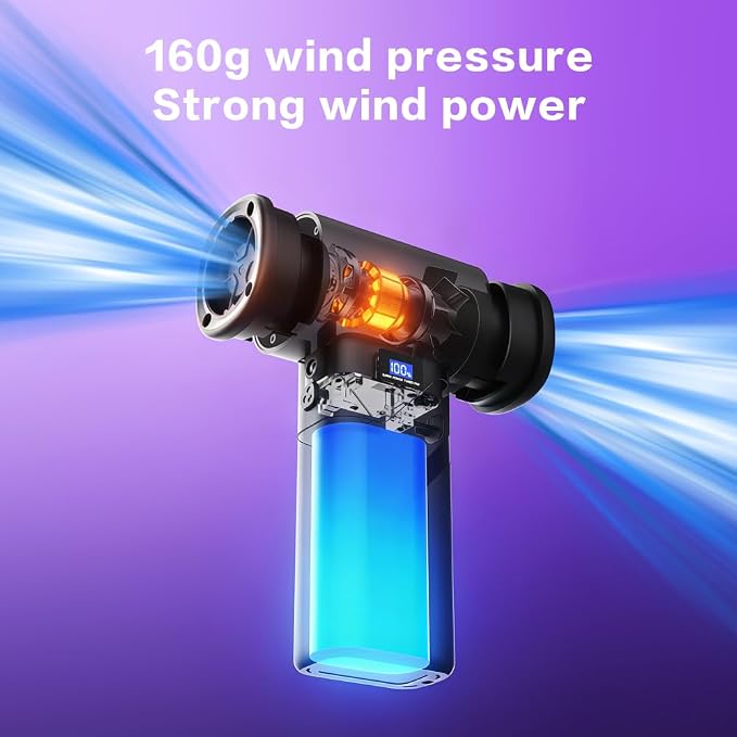 Compressed Air Duster, Electric Air Blower Dust Collector, High Wind Pressure Precision Cleaning Tool, Rechargeable Dust Remover for Drone, DSLR Camera Sensor, Lens, 3D Printer & Sensitive Optics