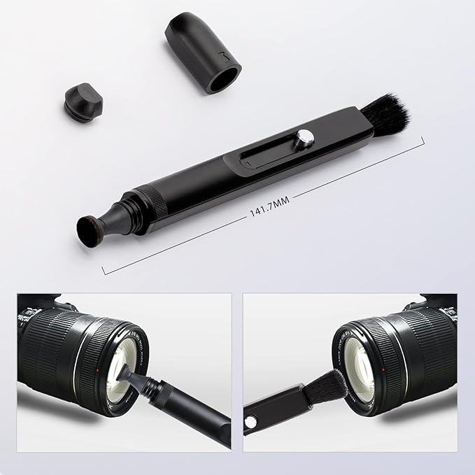 VSGO Professional Lens Cleaning Pen Lens Brush and Air Blaster with Filter Tumbler Design Lens Cleaning Blower Compressed Air Compatible for Nikon Sony Canon Digital Camera Lens & Sensor Cleaning