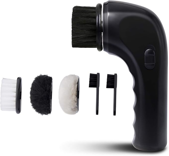 Electric Shoe Cleaner Brush, Electric Shoe Polisher Brush Shoe Shiner Dust Cleaner Portable USB Leather Cleaner Care Kit for Leather Shoes Sneaker