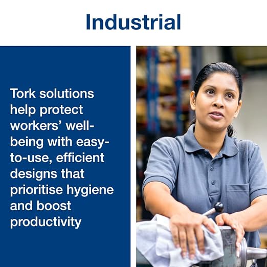 Tork Light Duty Cleaning Cloth Giant Roll White W1, Use Wet or Dry, 1 x 1450 Cloths, 500105