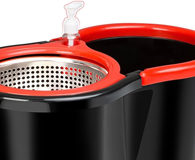 Spin Mop & Bucket Set with 2 Microfiber Mop Heads