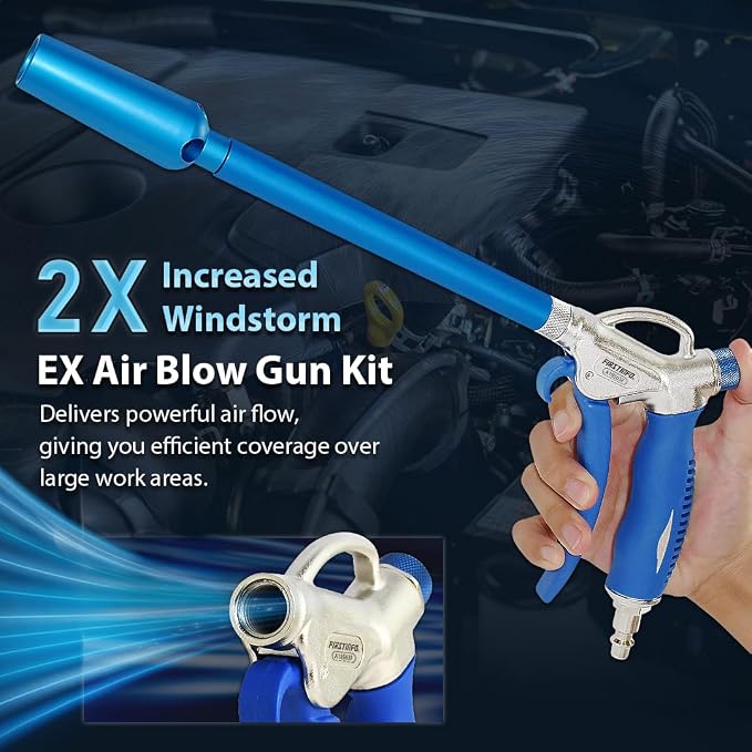 FIRSTINFO A18563FUS Windstorm 2X Flow High Performance Air Blow Gun