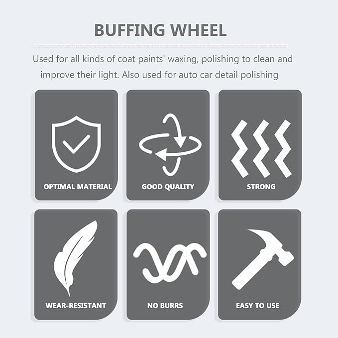 SUPVOX 64pcs Polishing Pads Kit for Car Detailing Buffing Wheels Sponge Material for Surface Scratch Removal and Polishing Applications