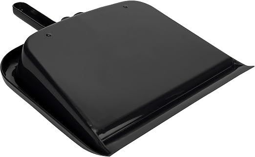 SPARTA Handheld Dustpan with Handle, Cleaning Essentials for Home and Commercial Use, 10", Black