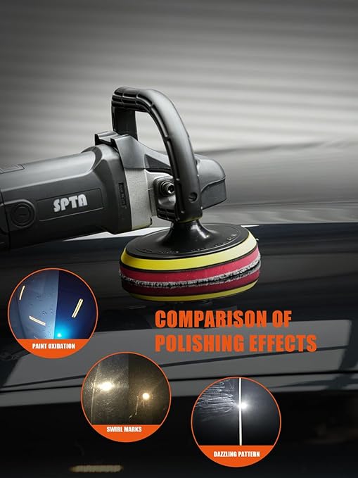 SPTA 3"(75MM) Microfiber Cutting Pads, 3PCS Soft Microfiber Wax Removal, Detailing Wax Applicator, for Waxing and Polishing&Scratch and Vortex Removal Pad, Ultrafine Fiber Pad