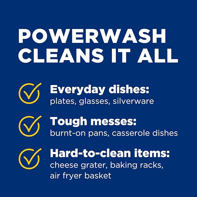 Dawn Powerwash Spray Refill Dish Soap, 4 Pack 16 Fl Oz Dawn Platinum Fresh Scent Dishwashing Liquid, Heavy Duty Power Wash Refills Bundle with Scotch-Brite Heavy Duty Scrub Sponge