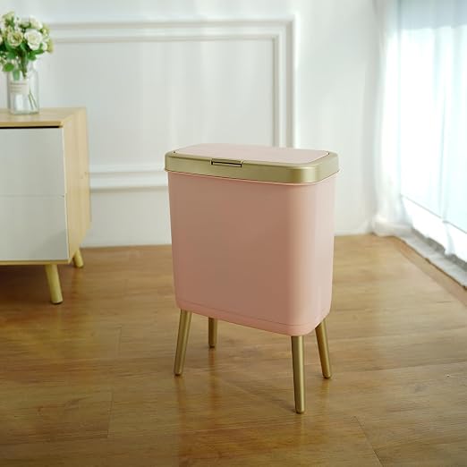 Procade Automatic Motion Sensor Bathroom Trash Can with Lid, 3 Gallon Touchless Trash Bin, Smart Plastic Garbage Can Small Green Wastebasket for Toilet, Office, rv, Bedroom, Living Room