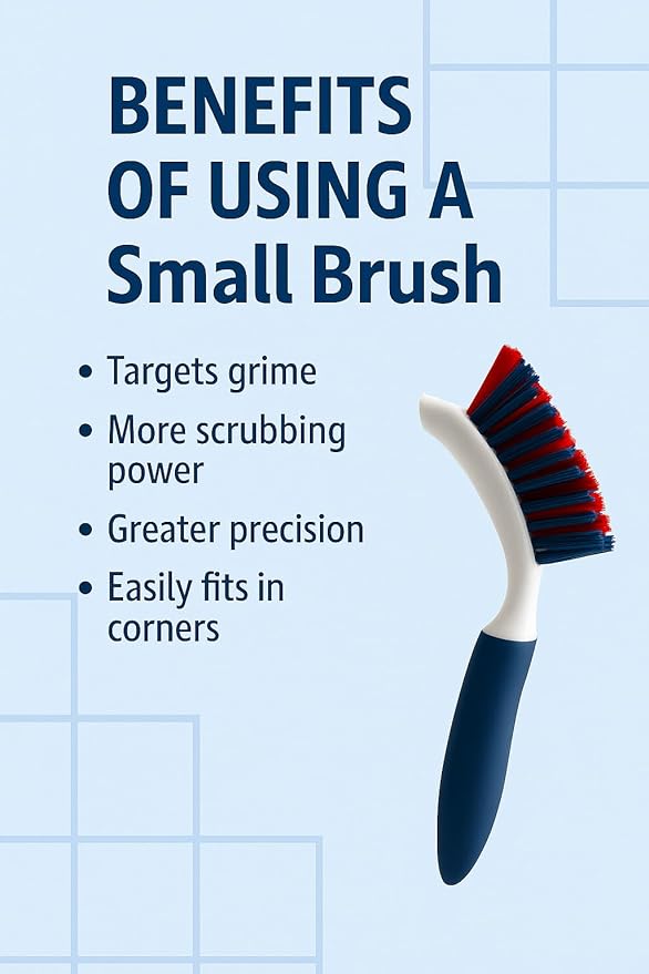 Professional-Grade Grout Cleaner for Tile0, With Large and Small Brush – Acid-Free Formula for Safe, Deep Cleaning and Stain Removal