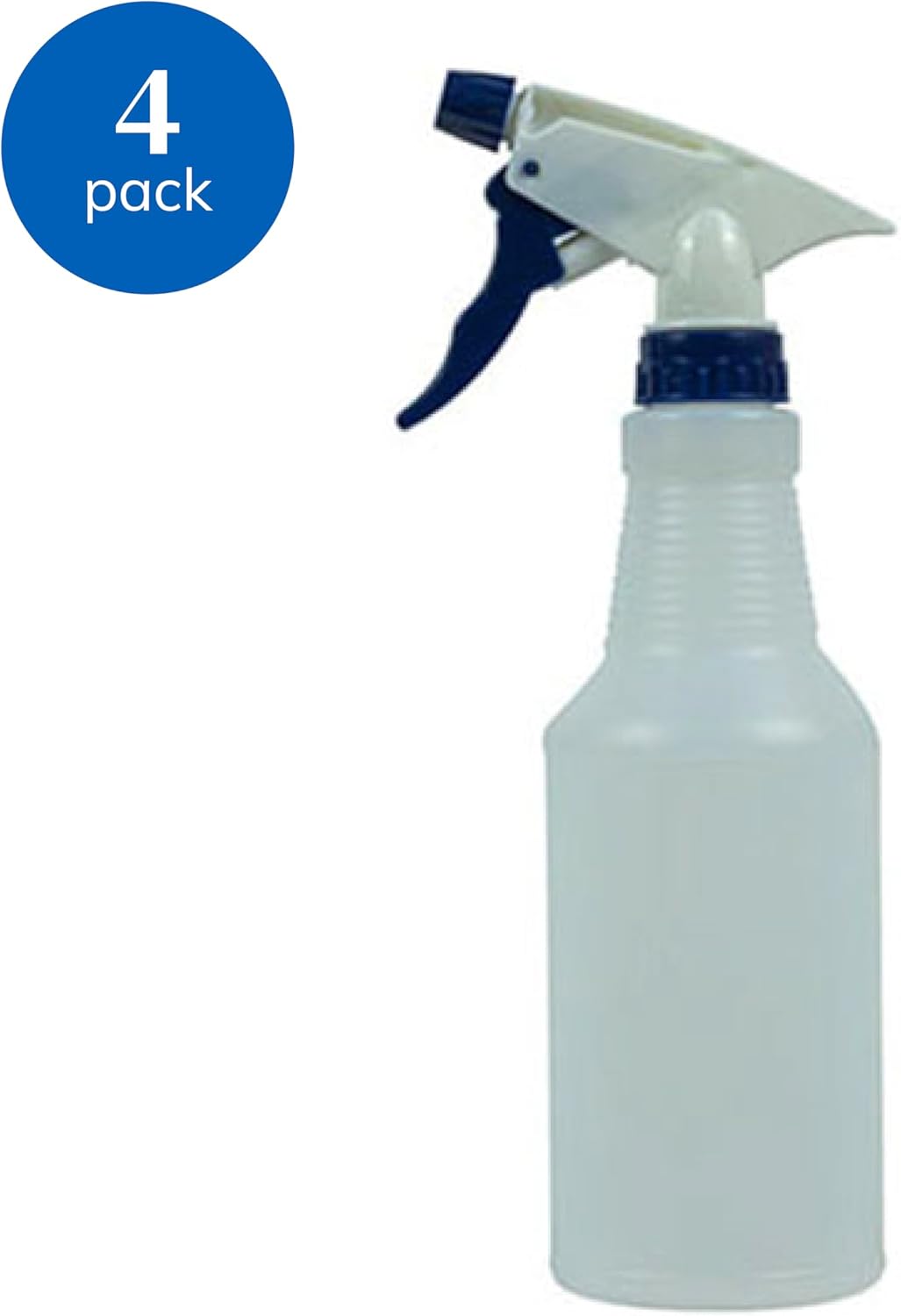 Sprayco 16oz Spray Bottle, 4 Pack – Adjustable Nozzle, Durable Plastic, All-Purpose Cleaning, Gardening & Auto Detailing, Made in USA