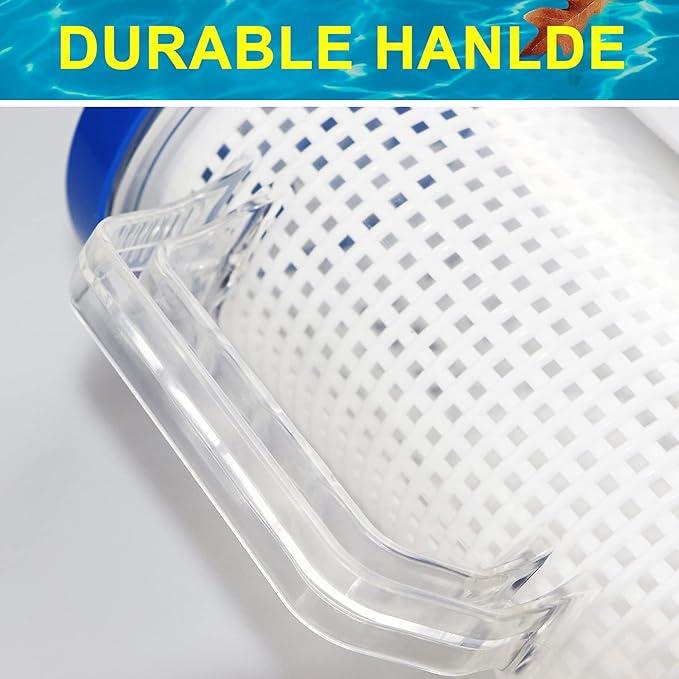Large Pool Leaf Catcher,Leaf Canister for Pool Vacuum, in-line Pool Filter Canister with Mesh Basket, Compatible with Hayward Automatic & Manual Suction Pool Cleaners