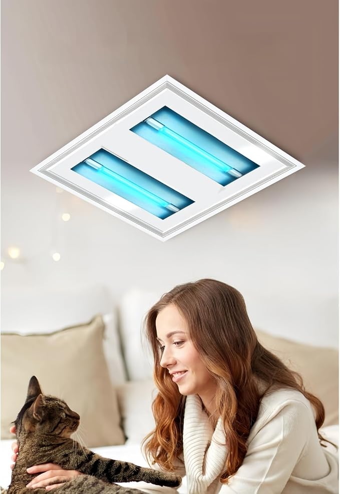 12W UV Light Sanitizer, Ultraviolet Lamp with Remote Control Portable Ultraviolet Light Sanitizer UVC Home Disinfection Device for Home, Room & Kitchen, Ultraviolet Light with 3 Speed Timings