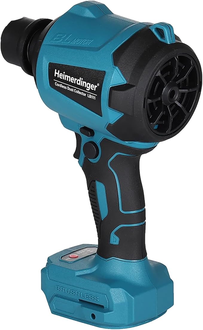 Heimerdinger High Volume Compressed Air Duster with 4.0Ah Battery and Charger Set, 3 in 1 Cordless Compressed Air Blower & Vacuum，Reusable Replacement for Canned Air