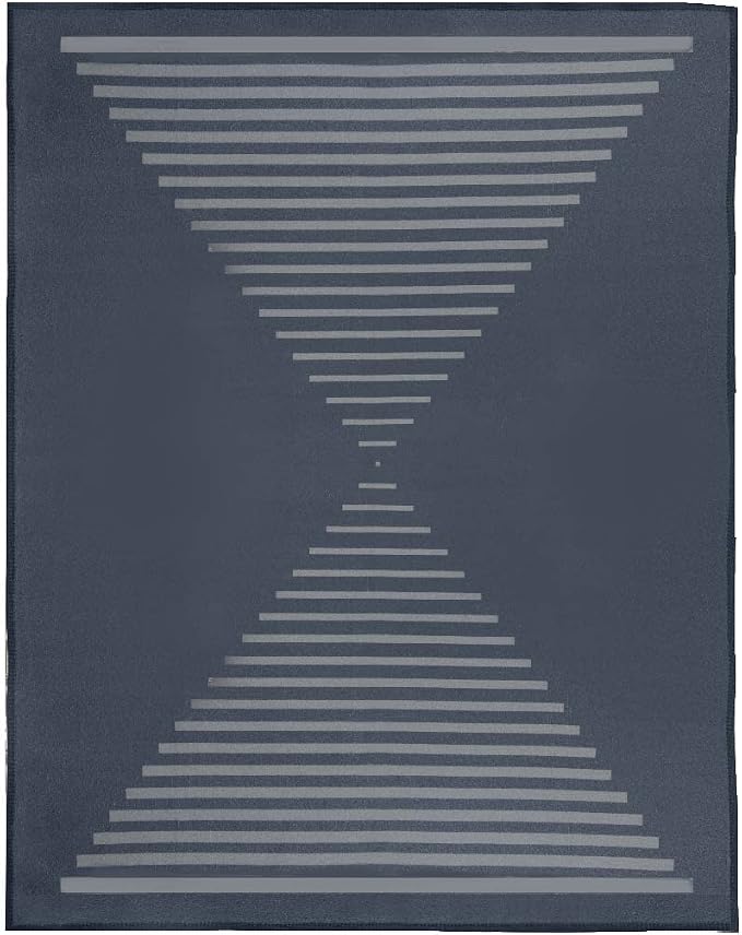 Skoy Kitchen Towel, Pack of 1 for Everyday Use, 100% Recycled Polyester Towel with Reversible Design, 18" X 24", Gray and Dark Gray
