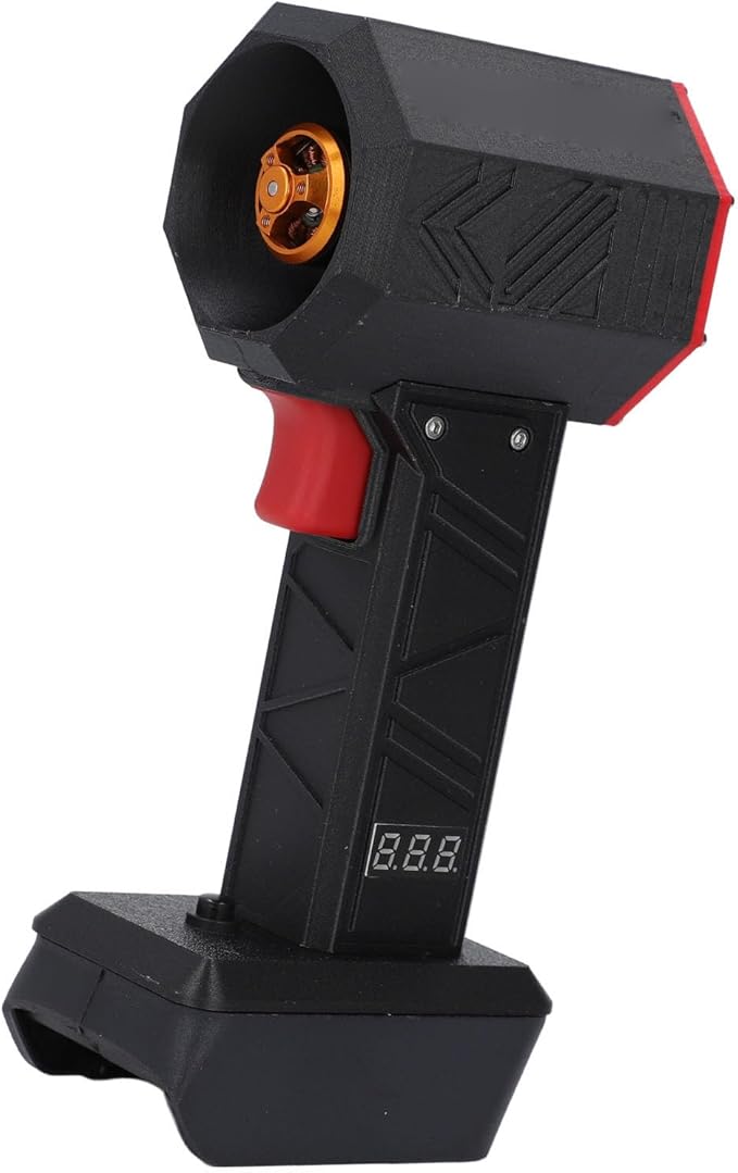 Mini Electric Air Duster, 50mm Brushless Motor, Adjustable Speed, Real Time Voltage Display, for Electronics, Car, and Outdoor Cleaning