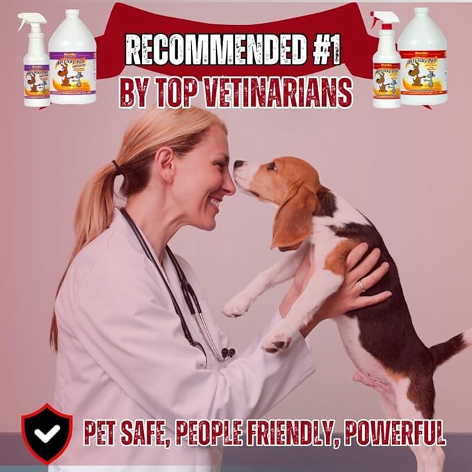 Mister Max Anti Icky Poo Spray - Enzyme Cleaner & Urine Odor Remover for Pets, Animal Urine Enzyme Cleaner & Tough Odor Remover - 1 Pint (16 oz)