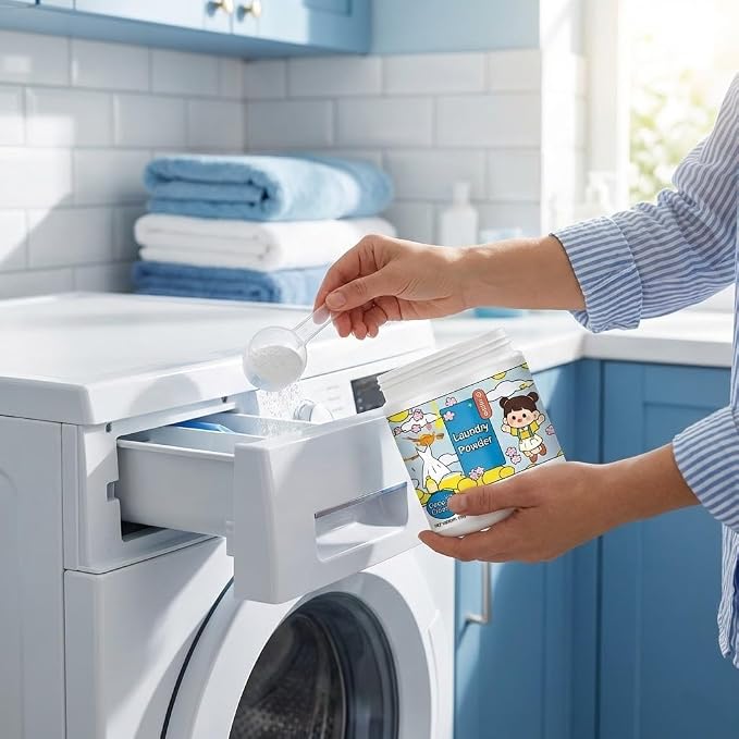 17.6 Oz Oxygen Laundry Powder,Hyper Concentrated Strong Stain Remover Powder,Suitable for Color Protection of Clothing, and Capable of Removing Stubborn Stains Caused by Milk, Sweat, Oil, and Fruits