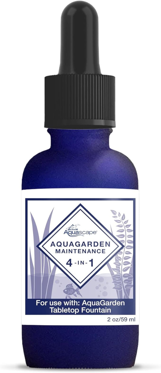 Aquascape AquaGarden Tabletop Fountain Maintenance Water Treatment, 4-in-1, 2 oz, 96097