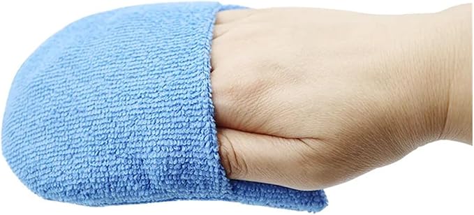 1/10pcs Car Wax Applicator Mitts Microfiber Waxing Polish Pad Sponge Auto Soft Wax Polishing Foam Applicator Car Cleaning Mitts(1pc Grey)