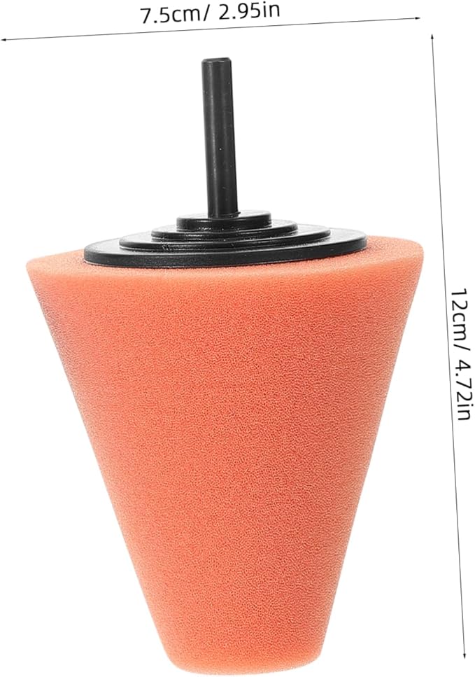 2pcs Car Wheel Polisher Sponge Buffing Pads with Drill Adapter Detail Buffers for Waxing and Polishing Durable and Comfortable Grip