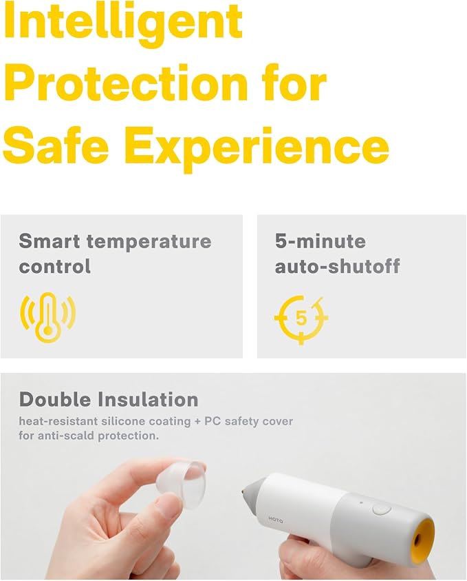 HOTO AutoCare Air Duster & Cordless Hot Glue Gun