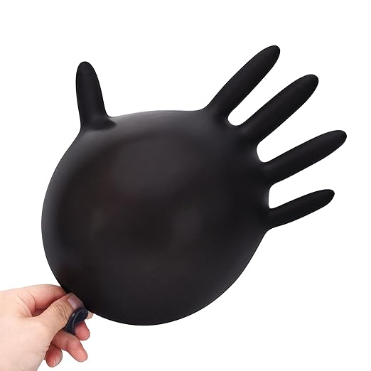 Schneider Nitrile Exam Gloves, Black, XL, Case of 1000, 5 Mil Thick Disposable Gloves, Latex Free, Powder Free, Food Safe, Non Rubber for Medical, Cleaning & Cooking, Barbecue, Food Prep