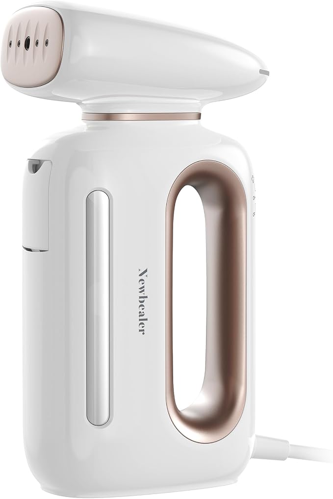 Newbealer Handheld Fabric Steamer 850W Portable Wrinkle Remover for 120V | Horizontal & Vertical Steaming, 360° Leakproof Pump-driven Design, 30s Fast Heat Up, 230ml Water Tank, for Home, RV & Hotel