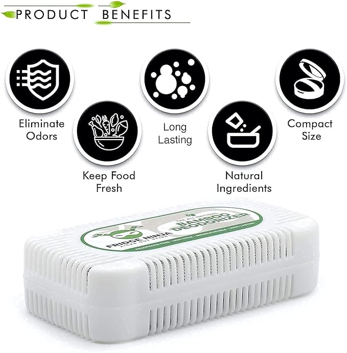 Refrigerator Deodorizer and Odor Eliminator (2 Pack) & Shoe Deodorizer and Odor Eliminator (2 Pack)